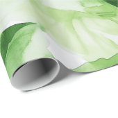 緑豊かな鮮やかジャングルの葉のパターン ラッピングペーパー (ロールコーナー)