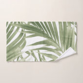 緑豊カリブのかなヤシのコラージュ#2 #tropical #wall バスタオルセット (ハンドタオル)