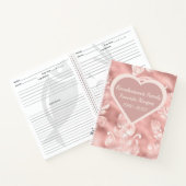 緑豊パーソナライズされたかな赤面ピンクキープサケレシピ本 ノートブック (内部)