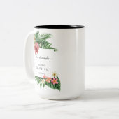 緑豊ユニークかなトロピカルガーデンフローラ開花バプテスマ ツートーンマグカップ (正面左)