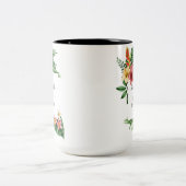 緑豊ユニークかなトロピカルガーデンフローラ開花バプテスマ ツートーンマグカップ (中央)