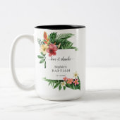 緑豊ユニークかなトロピカルガーデンフローラ開花バプテスマ ツートーンマグカップ (左)