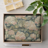 緑豊淡い色のかなピンクあじさいアートパターンNo. 2 薄葉紙 (ギフト)