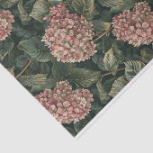 緑豊淡い色のかなピンク紫陽花アートパターンNo. 1 薄葉紙 (詳細)