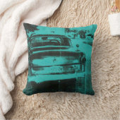 緑車 クッション (ブランケット)