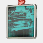 緑車 メタルオーナメント (左)