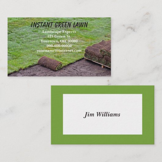 緑転がソッド 名刺 (正面/裏面)