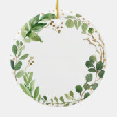 緑退職したの初めてのクリスマスオーナメント セラミックオーナメント (裏面)