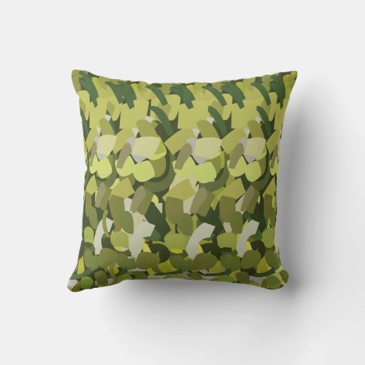 緑野菜の野菜 クッション (裏面)