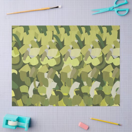 緑野菜の野菜 薄葉紙 (クラフト)