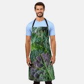 緑野菜 エプロン (着用した状態)