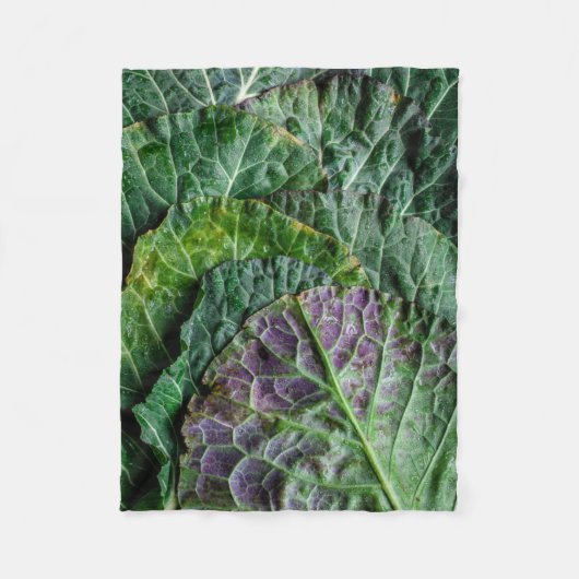 緑野菜 フリースブランケット (正面)
