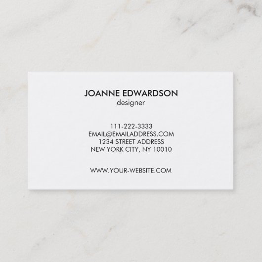 緑金ゴールドの水彩画の(ばちゃばちゃ)跳ねるのしぶきのプロフェッショナル 名刺 (裏面)