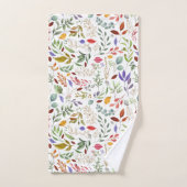 緑金ゴールド青葉色 バスタオルセット (ハンドタオル)