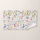 緑金ゴールド青葉色 バスタオルセット (ハンドタオル)