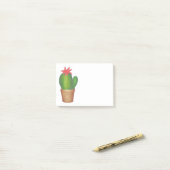 緑鉢植えサボテン花園 ポストイット (デスク上)