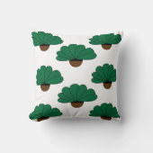 緑鉢植物 クッション (正面)