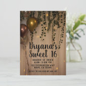 緑離れのバラ金ゴールドライツ素朴スウィート16 招待状 (スタンド正面)