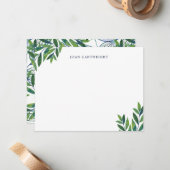 緑離れのパーソナライズされた文具 ノートカード (正面/裏面インサイチュ)