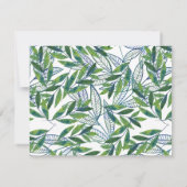 緑離れのパーソナライズされた文具 ノートカード (裏面)