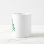 緑離れのレバノン杉 コーヒーマグカップ (中央)