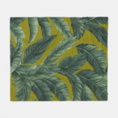 緑離れの木 フリースブランケット (正面(横))