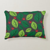 緑離れの果実,赤い果実,のパタ離れーン アクセントクッション (正面)