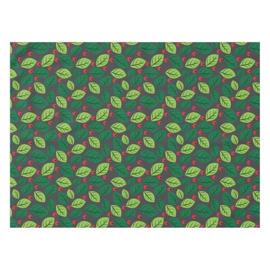 緑離れの果実，赤い果実，のパタ離れーン テーブルクロス (正面(横))