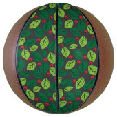 緑離れの果実，赤い果実，のパタ離れーン バスケットボール (縦)