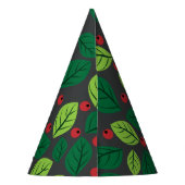 緑離れの果実，赤い果実，のパタ離れーン パーティーハット (裏面)