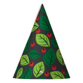 緑離れの果実，赤い果実，のパタ離れーン パーティーハット (左)