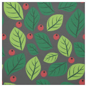 緑離れの果実，赤い果実，のパタ離れーン ファブリック (見本)