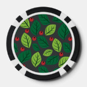 緑離れの果実，赤い果実，のパタ離れーン ポーカーチップ (裏面)