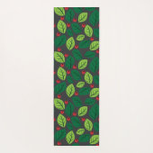 緑離れの果実，赤い果実，のパタ離れーン ヨガマット (裏面)