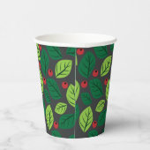 緑離れの果実，赤い果実，のパタ離れーン 紙コップ (右)