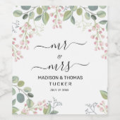 緑離れの結婚 ワインラベル (シングルラベル)