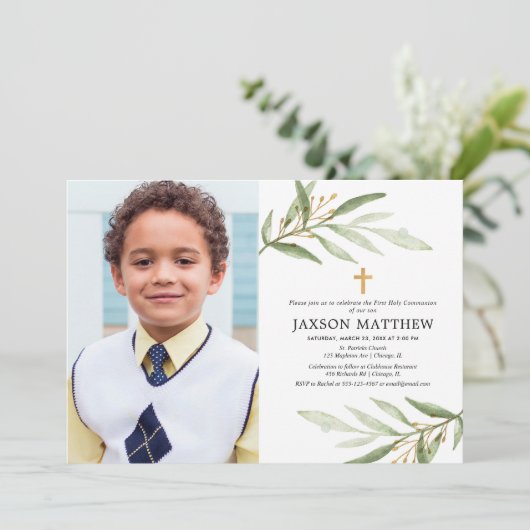 緑離れの聖域の最初の緑の写真 招待状 (スタンド正面)