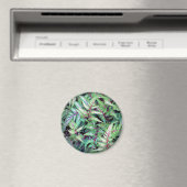 緑離れの茎、紫の茎by SHARON SHARPE MUG マグネット (インサイチュ (食洗機))