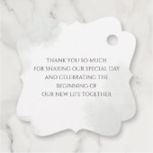 緑離れの金ゴールドは結婚可愛い フェイバータグ (裏面)