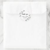 緑離れリース結婚式の引き出物ありがとう ラウンドシール (バッグ)