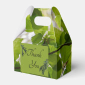 緑離れ結婚の切妻用箱 フェイバーボックス (正面サイド)