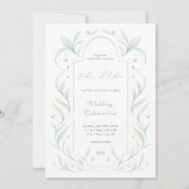 緑離れ結婚の 招待状