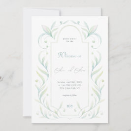緑離れ結婚の 招待状