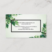 緑離れ | 自然 | 植物 名刺 (裏面)