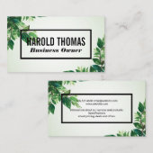 緑離れ | 自然 | 植物 名刺 (正面/裏面)