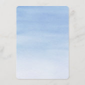 緑青の水色の文字列ライト エンクロージャーカード (裏面)