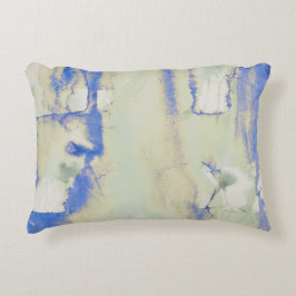 緑青の淡い色のデカデンス水色 アクセントクッション