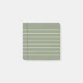 緑青の裏打ち付き紙付きポストイットノート ポストイット (正面)