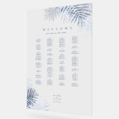 緑青パーム結婚リーフのシーティングブルー/ホワイトID956 アクリルサイン (傾斜)