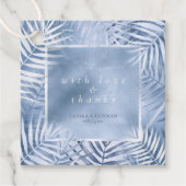 緑青パーム結婚リーフ感謝していのウィンザーブルーID956 フェイバータグ (正面)